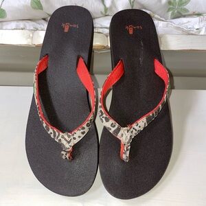 Women’s Sanuk Yoga Flip Flips Slip On Sandals